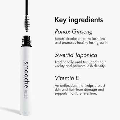 ong Lash Mascara – Smudge-Proof, Lash-Boosting Mascara with Growth Serum – Instant Length & Volume – Clean, Vegan, and Natural Ingredients